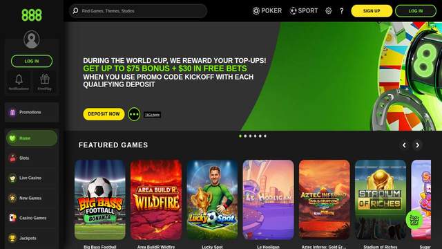 888Sport casino screenshot