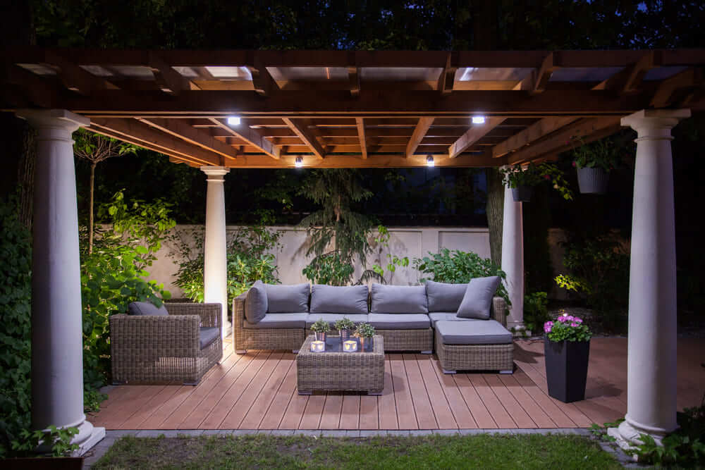 Construct a pergola for your patio.